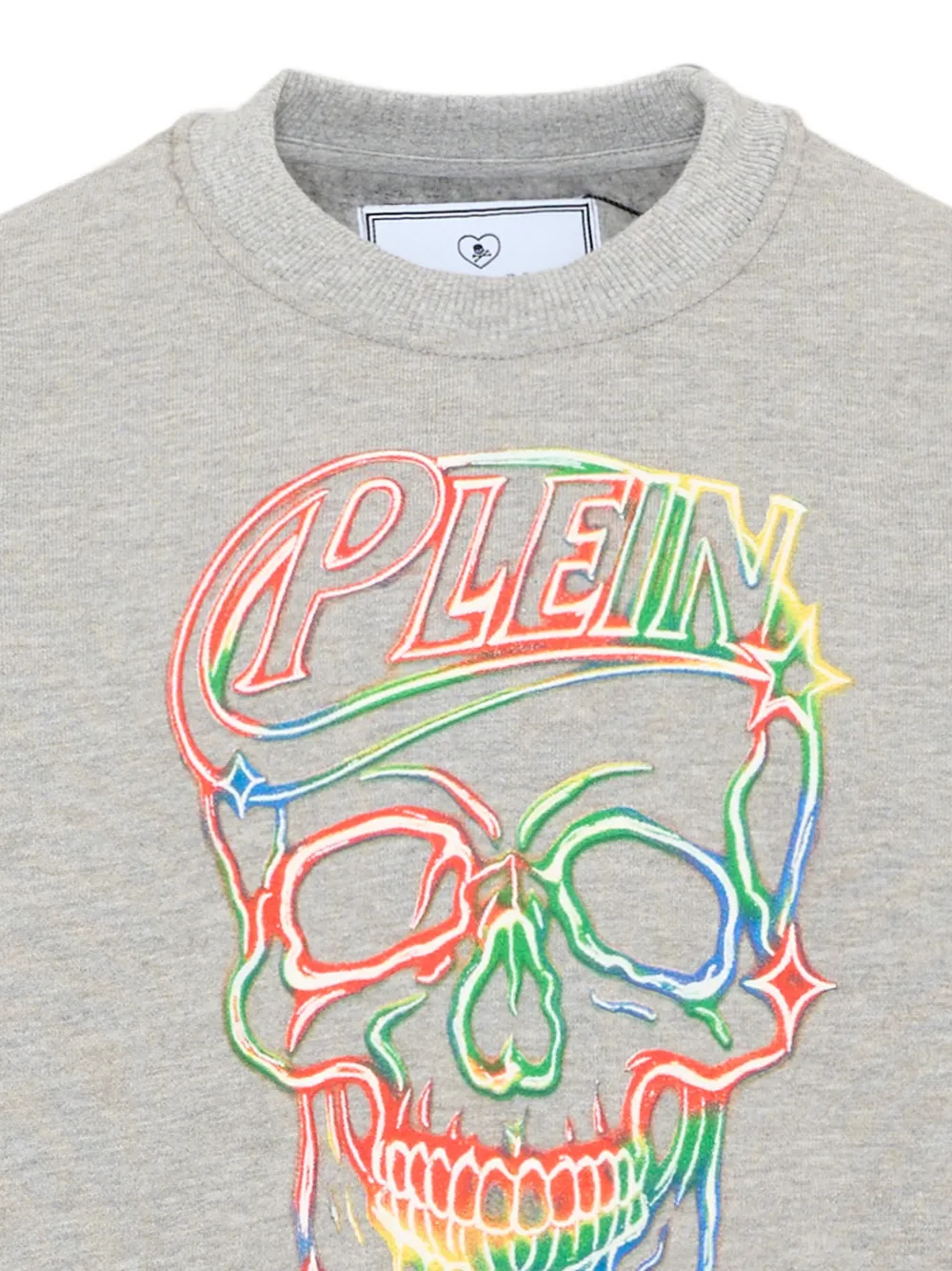 Philipp Plein Junior Sweater met doodskopprint Grijs