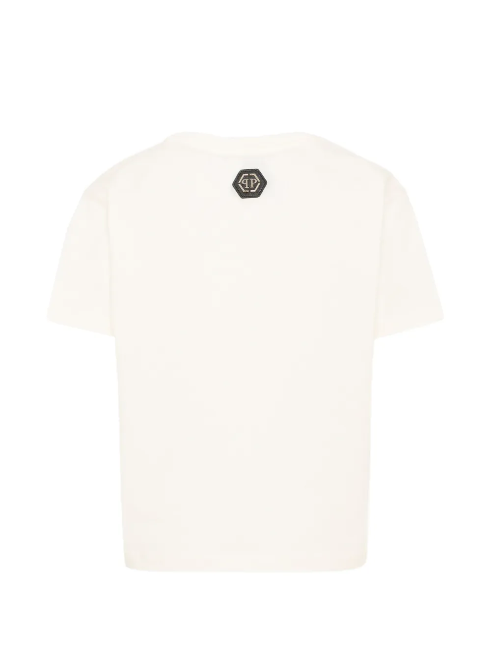 Philipp Plein Junior T-shirt met grafische print Wit