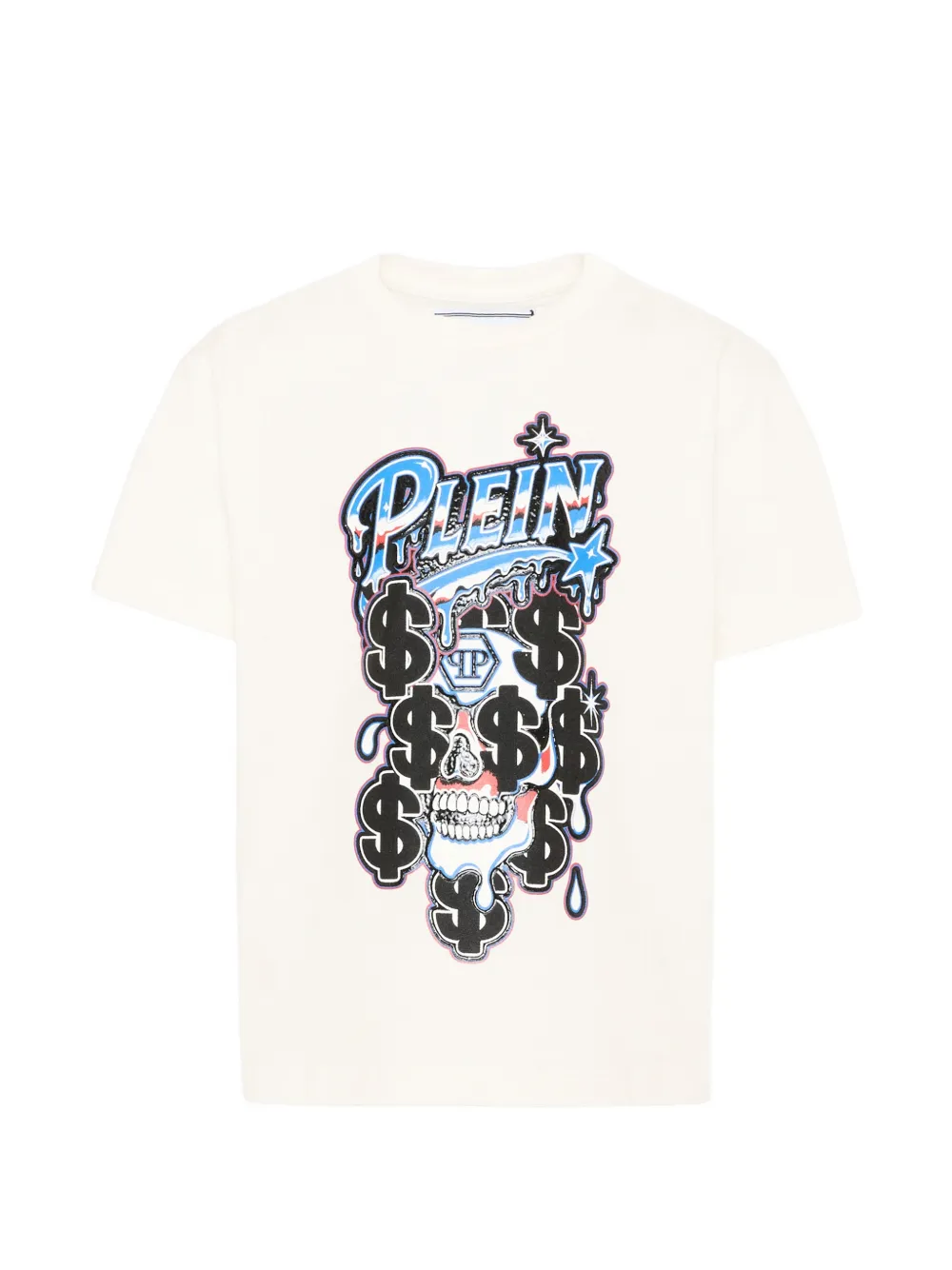 Philipp Plein Junior graphic-print T-shirt - Bianco