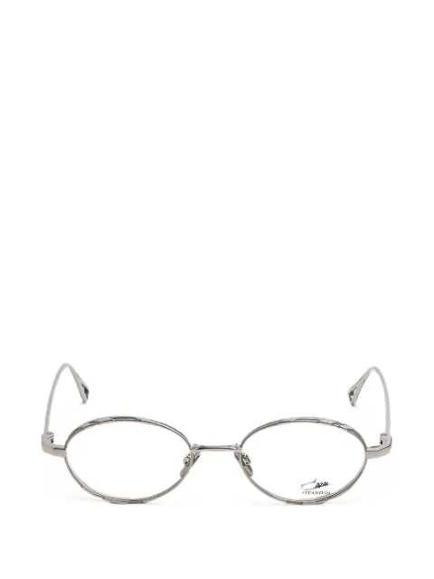 Cazal geometric-frame titanium glasses