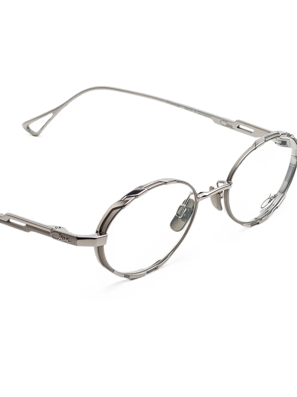 Cazal Bril met geometrisch montuur Zilver