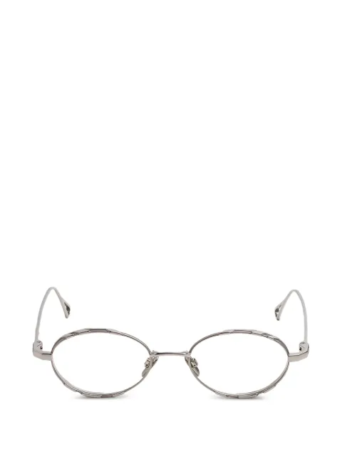 Cazal geometric-frame titanium glasses