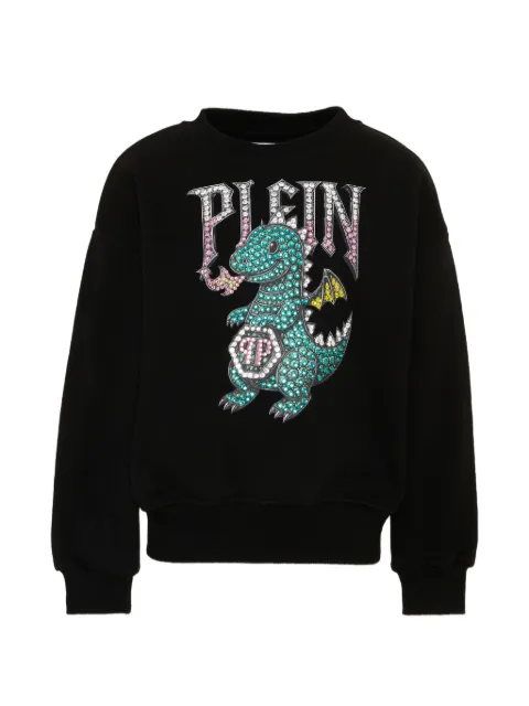Philipp Plein Junior jersey con logo estampado