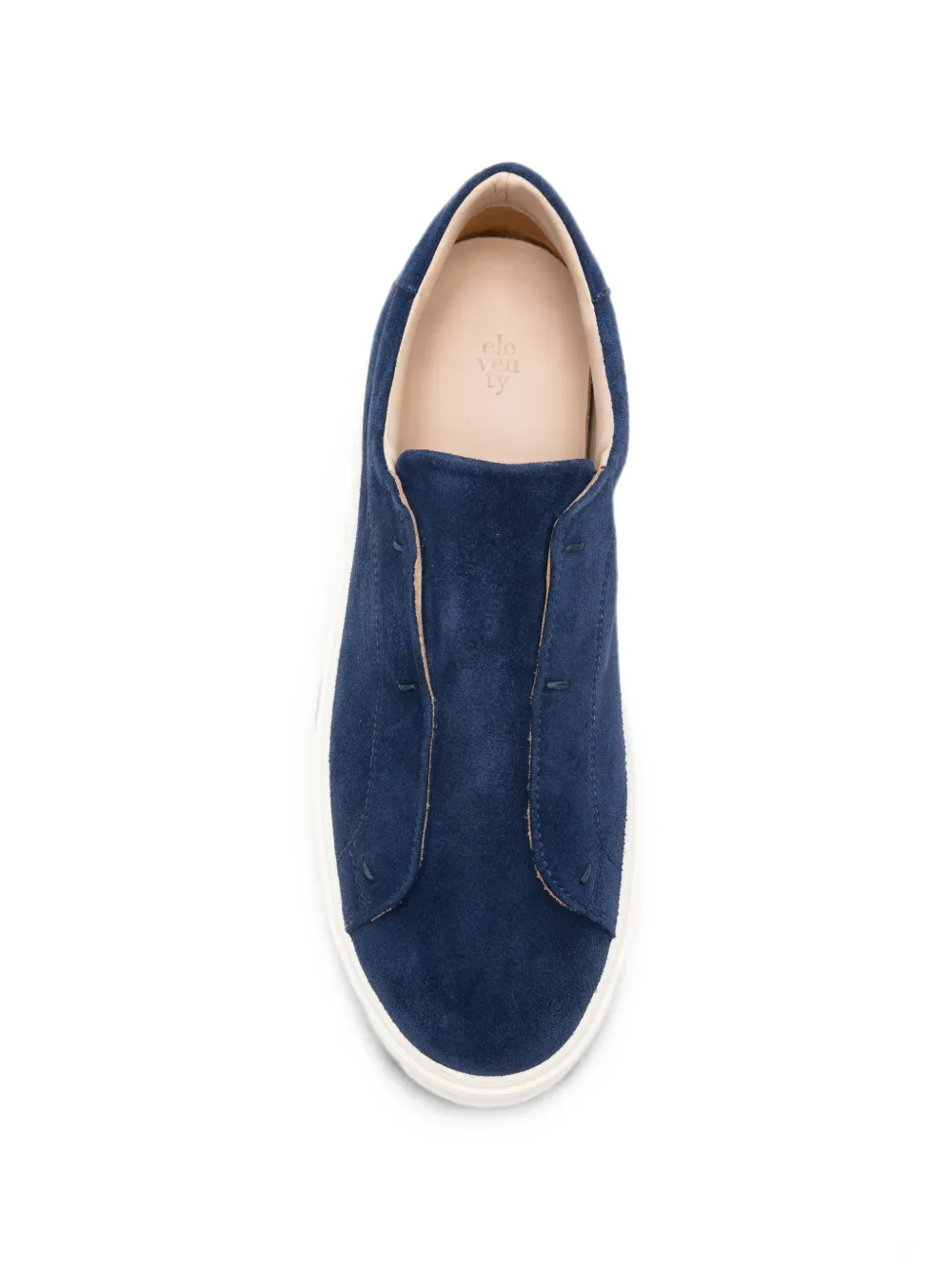 Eleventy suede slip-on sneakers Blauw
