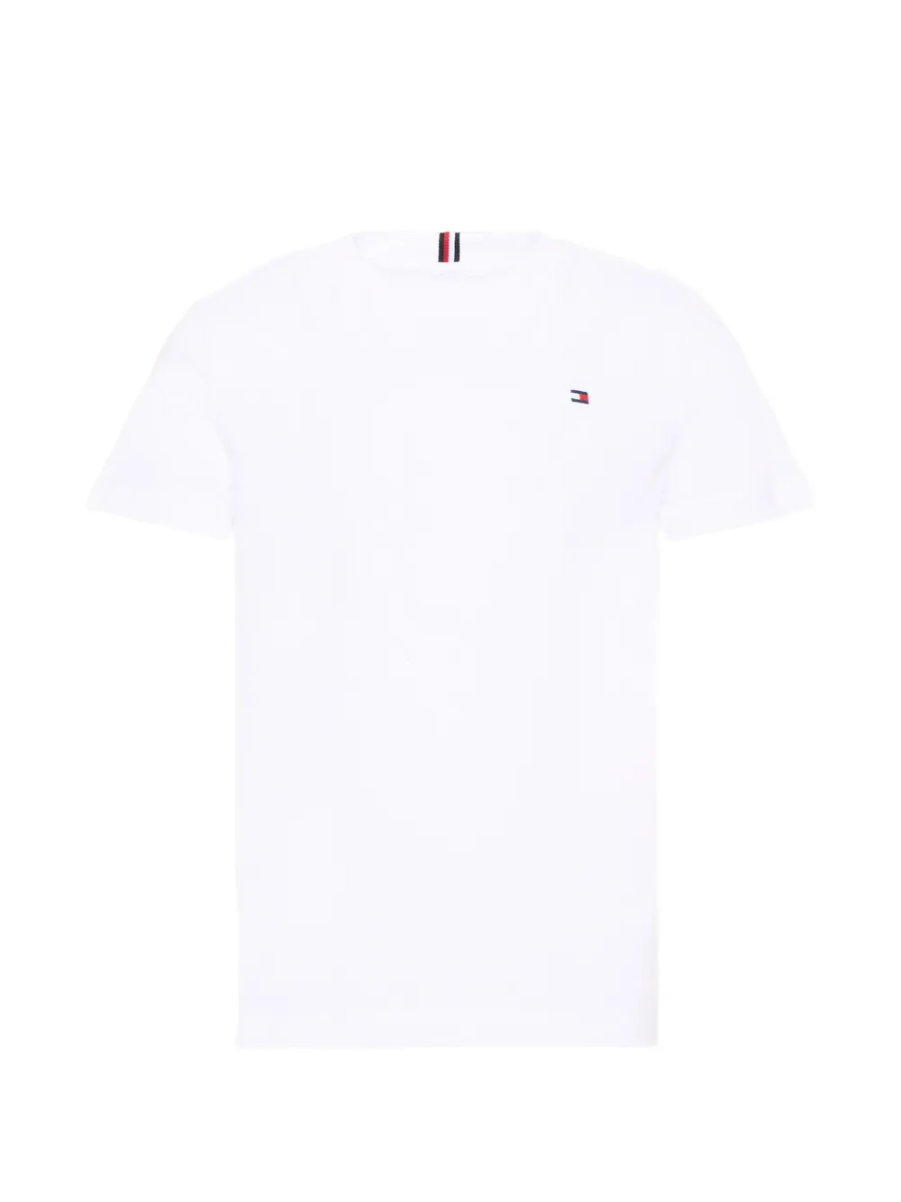 Tommy Hilfiger Junior logo-embroidered T-shirt - Weiß