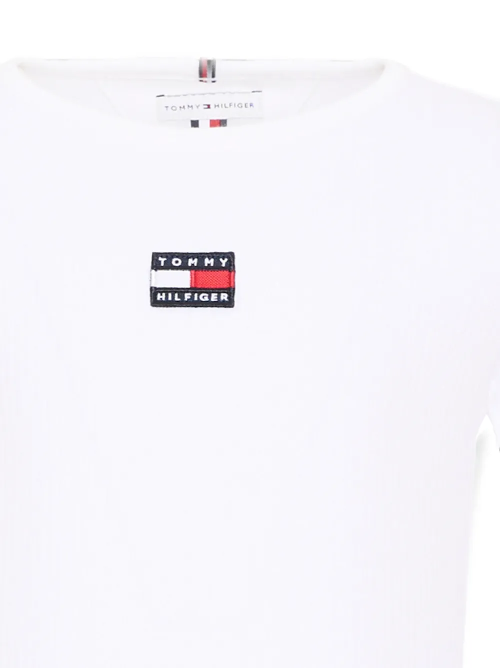 Tommy Hilfiger Junior T-shirt met logopatch Wit