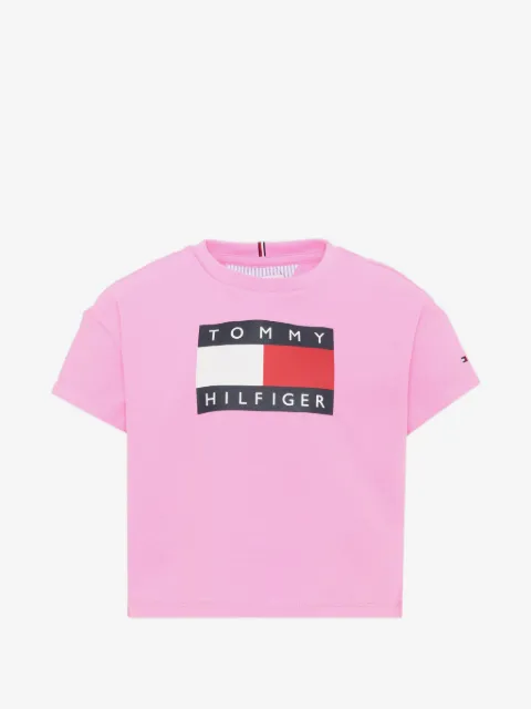 Tommy Hilfiger Junior logo-print short-sleeve T-shirt