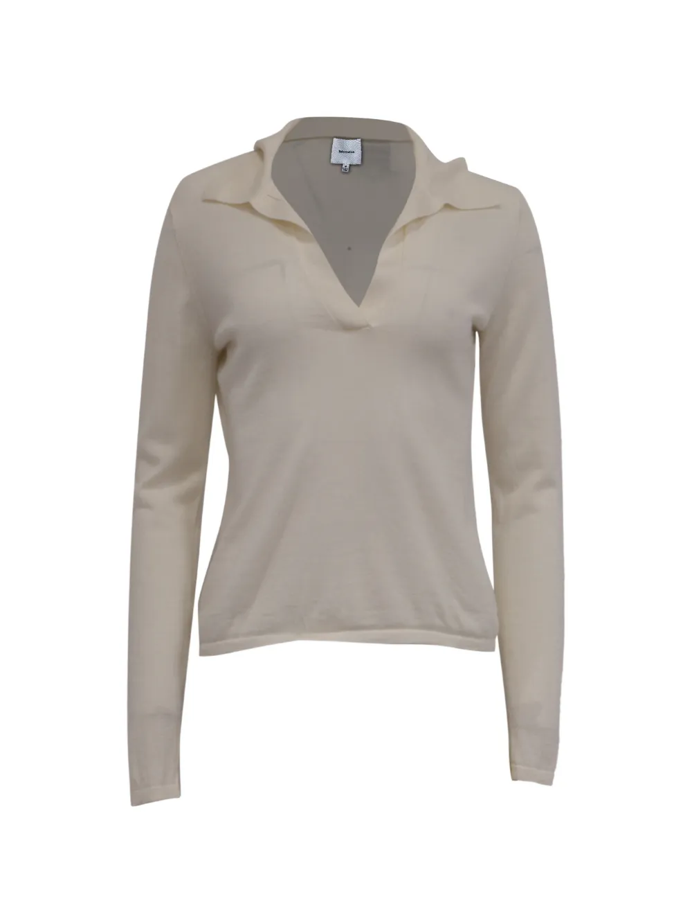Pre-owned Reformation Polo-collar Sweater In Neutral