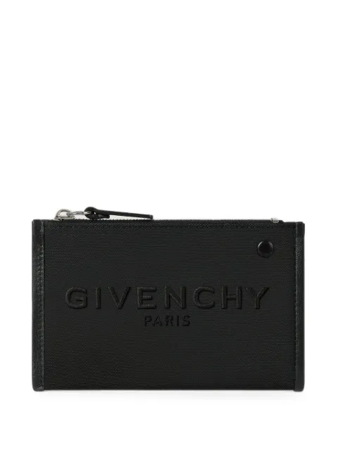 Givenchy Cargo zipped card holder in canvas
