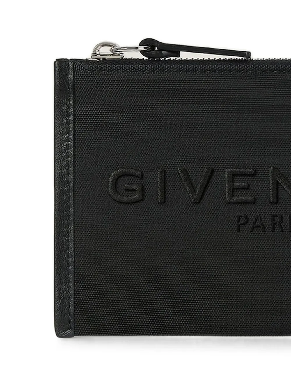 Givenchy Cargo canvas pasjeshouder met rits Zwart