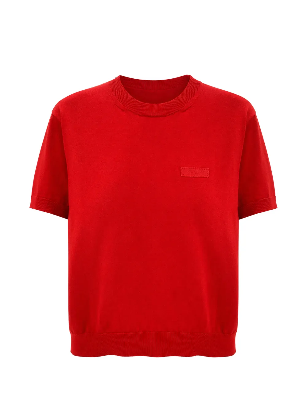 Givenchy Couture Seam T-shirt in knit with gros grain-detail - Rosso