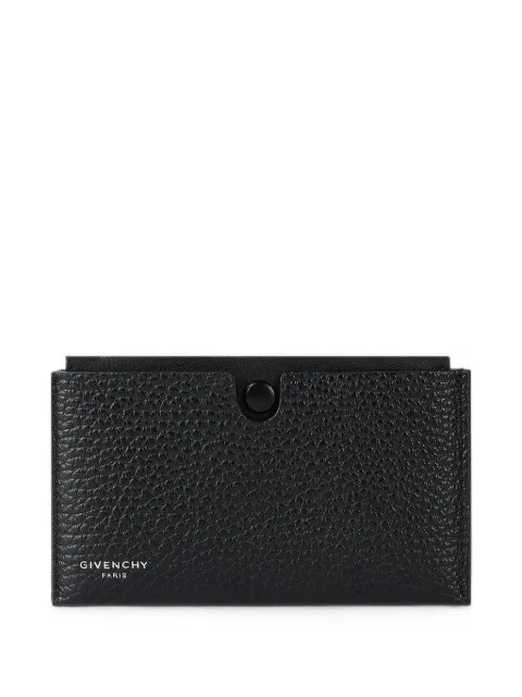 Givenchy fold card holder with case in grained leather