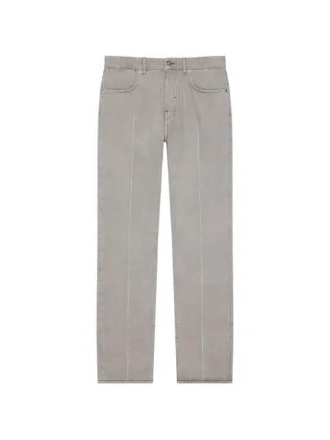 Givenchy straight fit grey jeans with folded effect