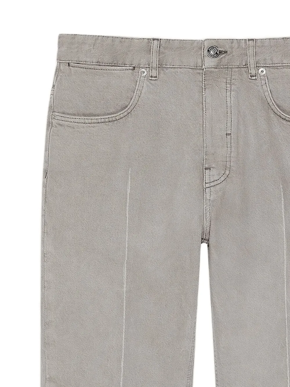 Givenchy Straight jeans met omgeslagen effect Grijs