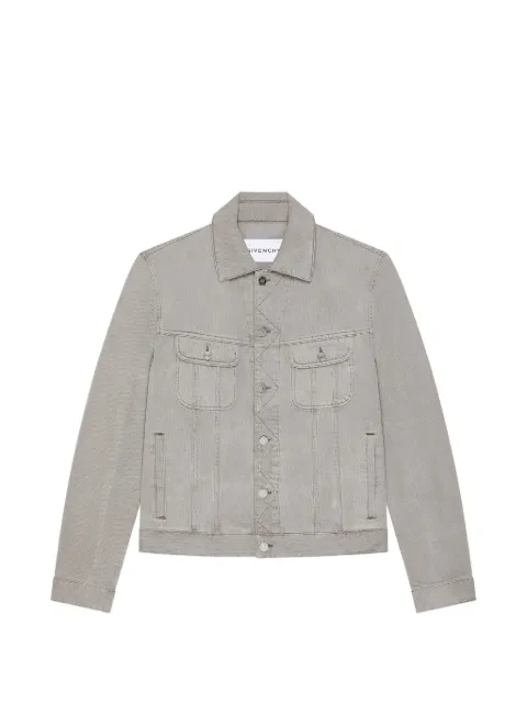 Givenchy jacket in grey denim with crease effect