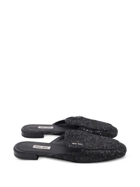 Miu Miu Pre-Owned Mules con glitter