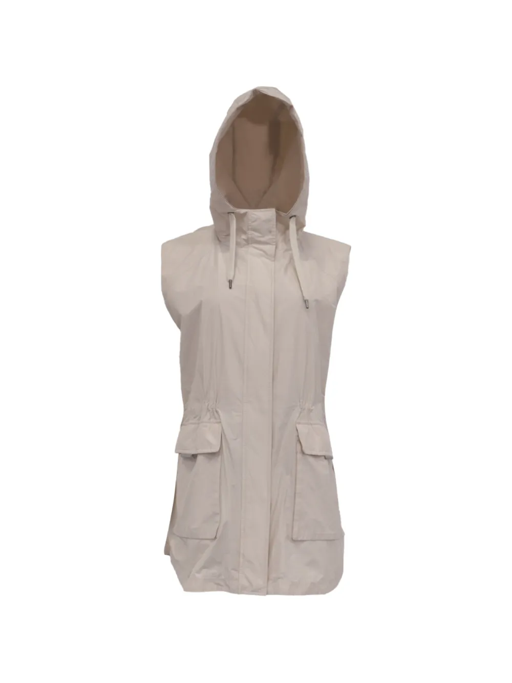 Pre-owned Brunello Cucinelli Vintage Hooded Vest Jacket In Neutral