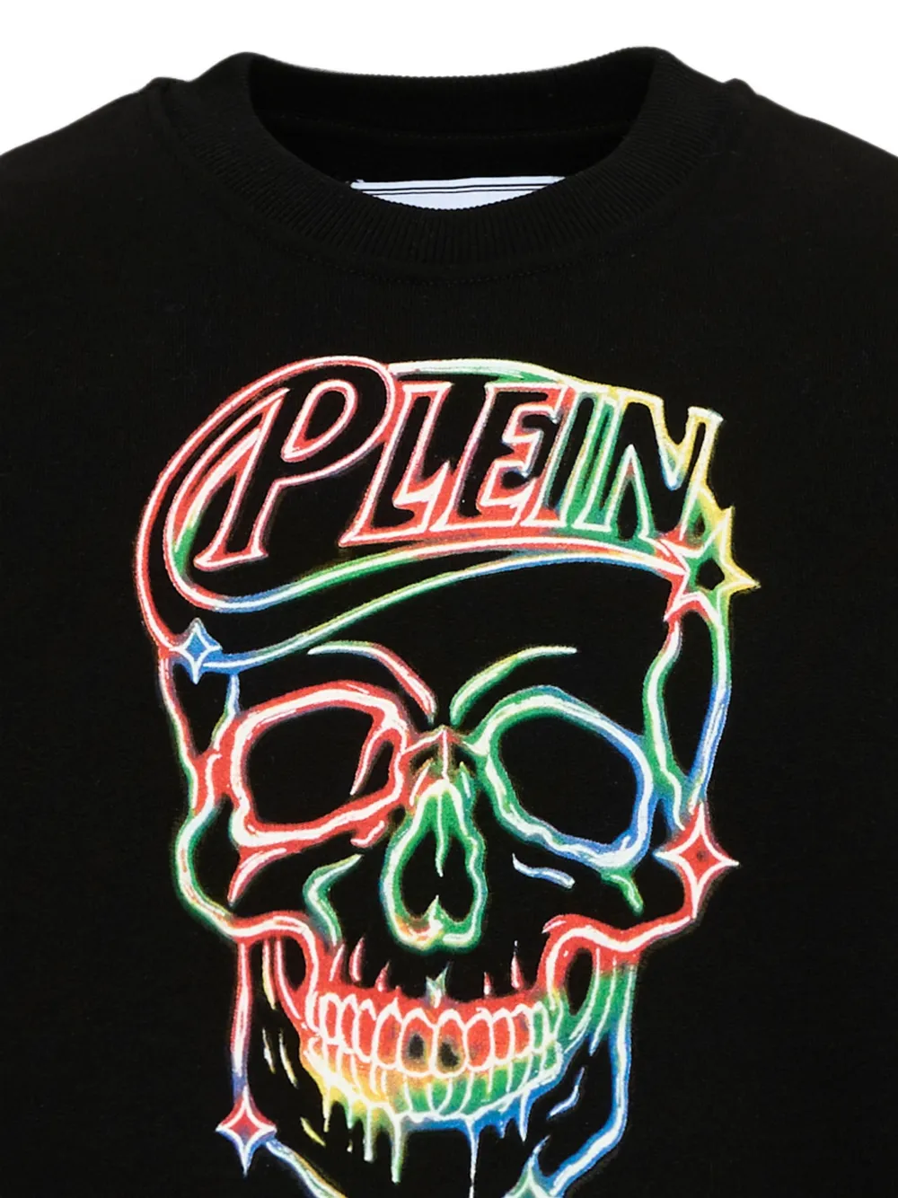 Philipp Plein Junior Sweater met doodskopprint Zwart
