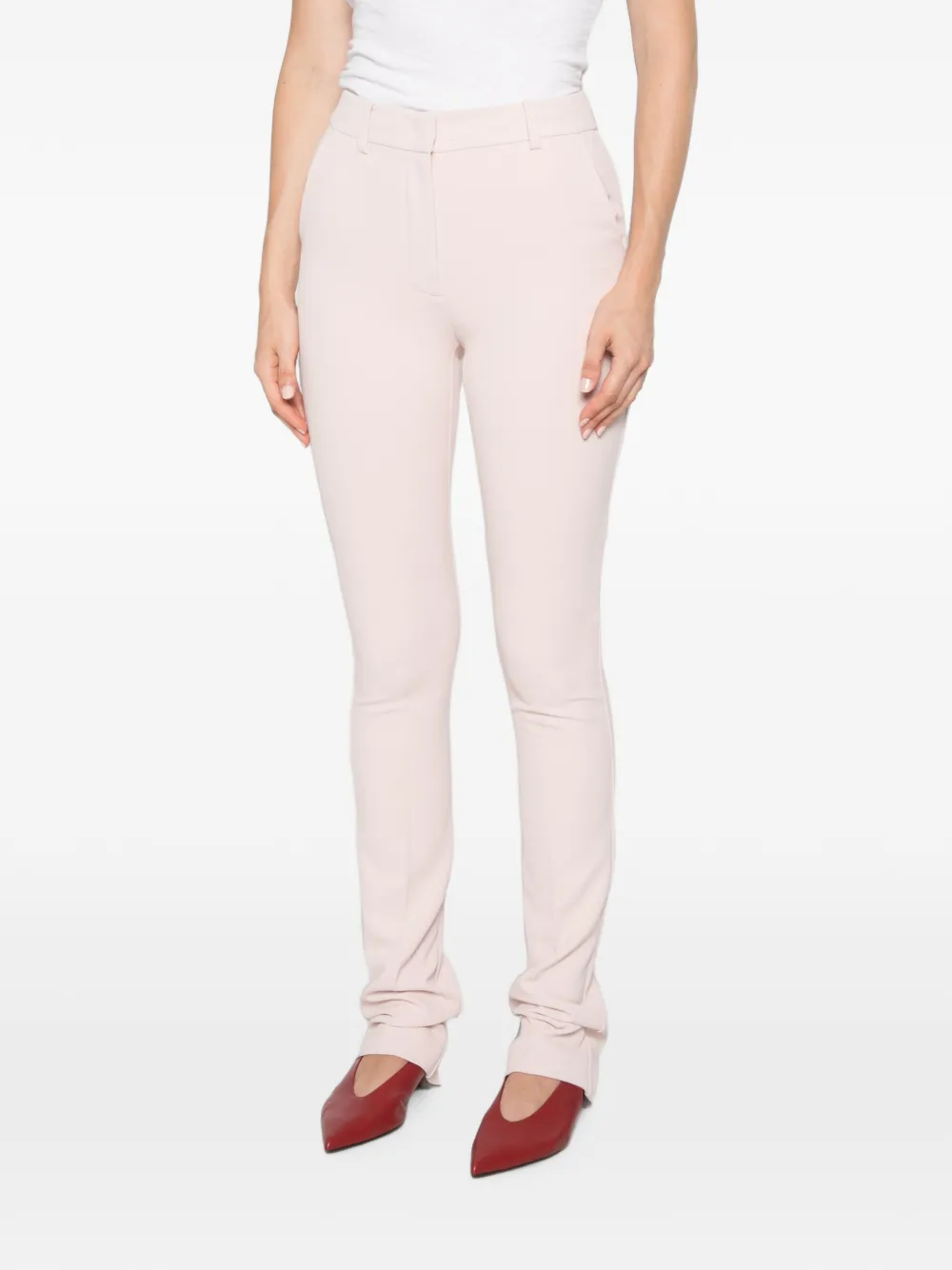 Patrizia Pepe slim-fit trousers Roze
