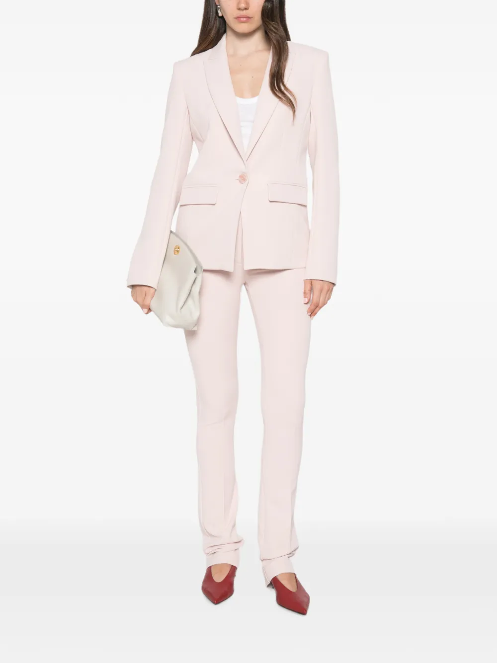 Patrizia Pepe slim-fit trousers Roze