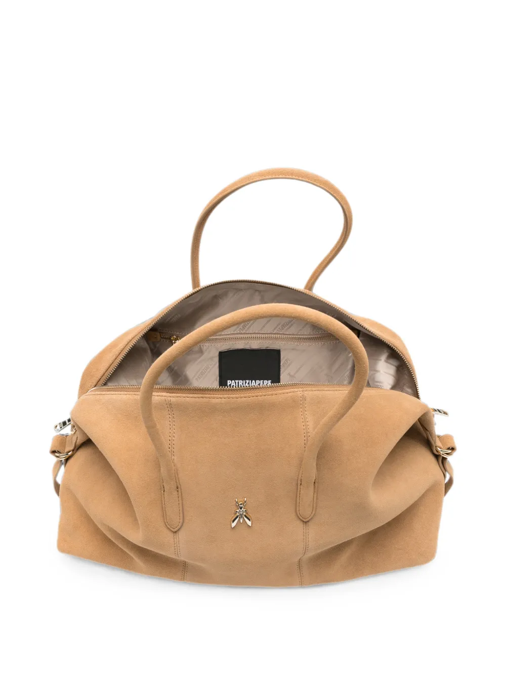 Patrizia Pepe New Business leren shopper Beige