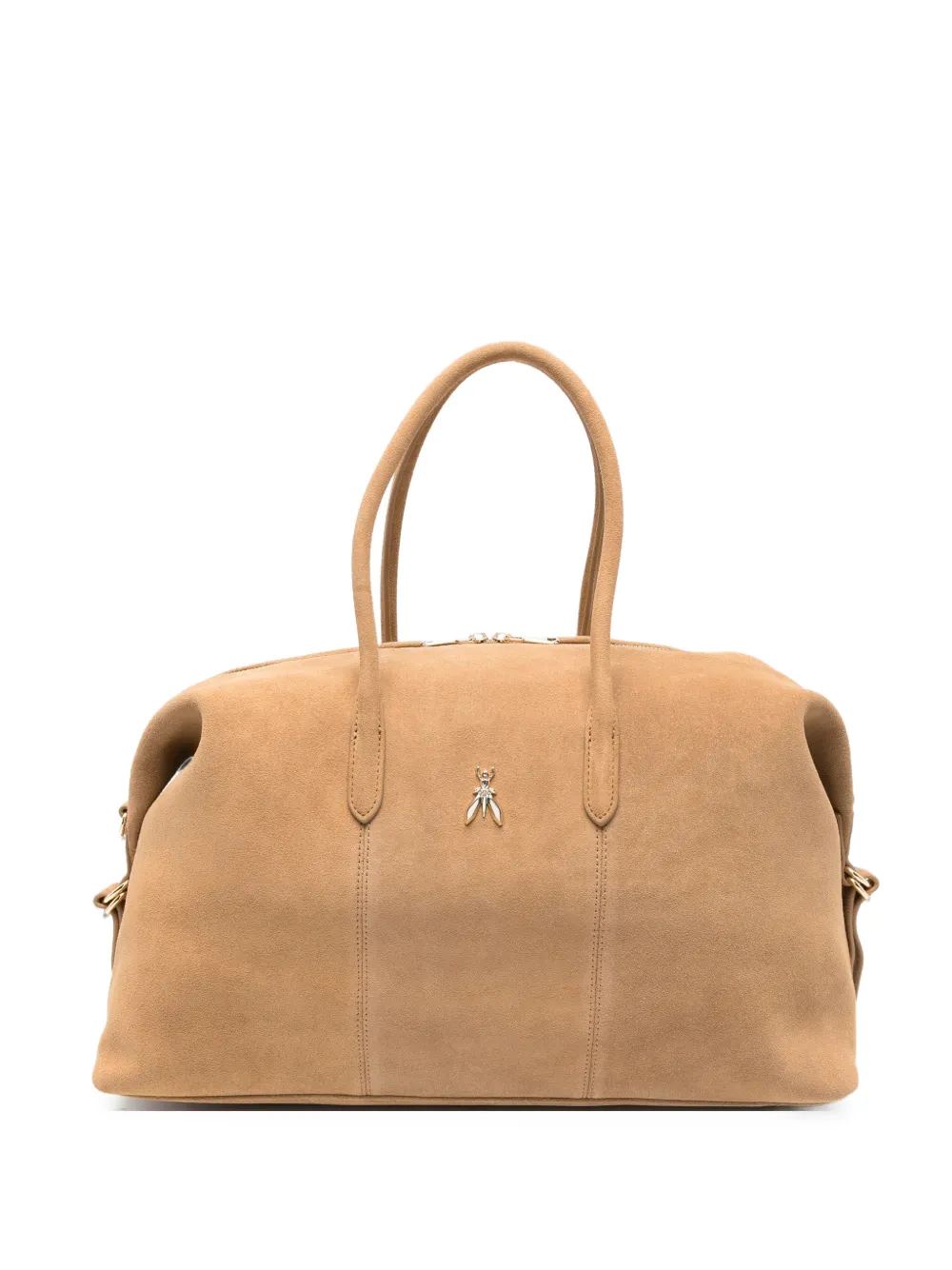 Patrizia Pepe New Business leather tote bag - Nude