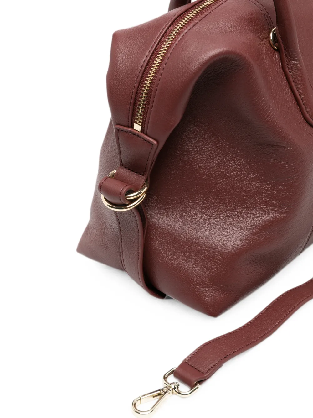 Patrizia Pepe Leren shopper Bruin