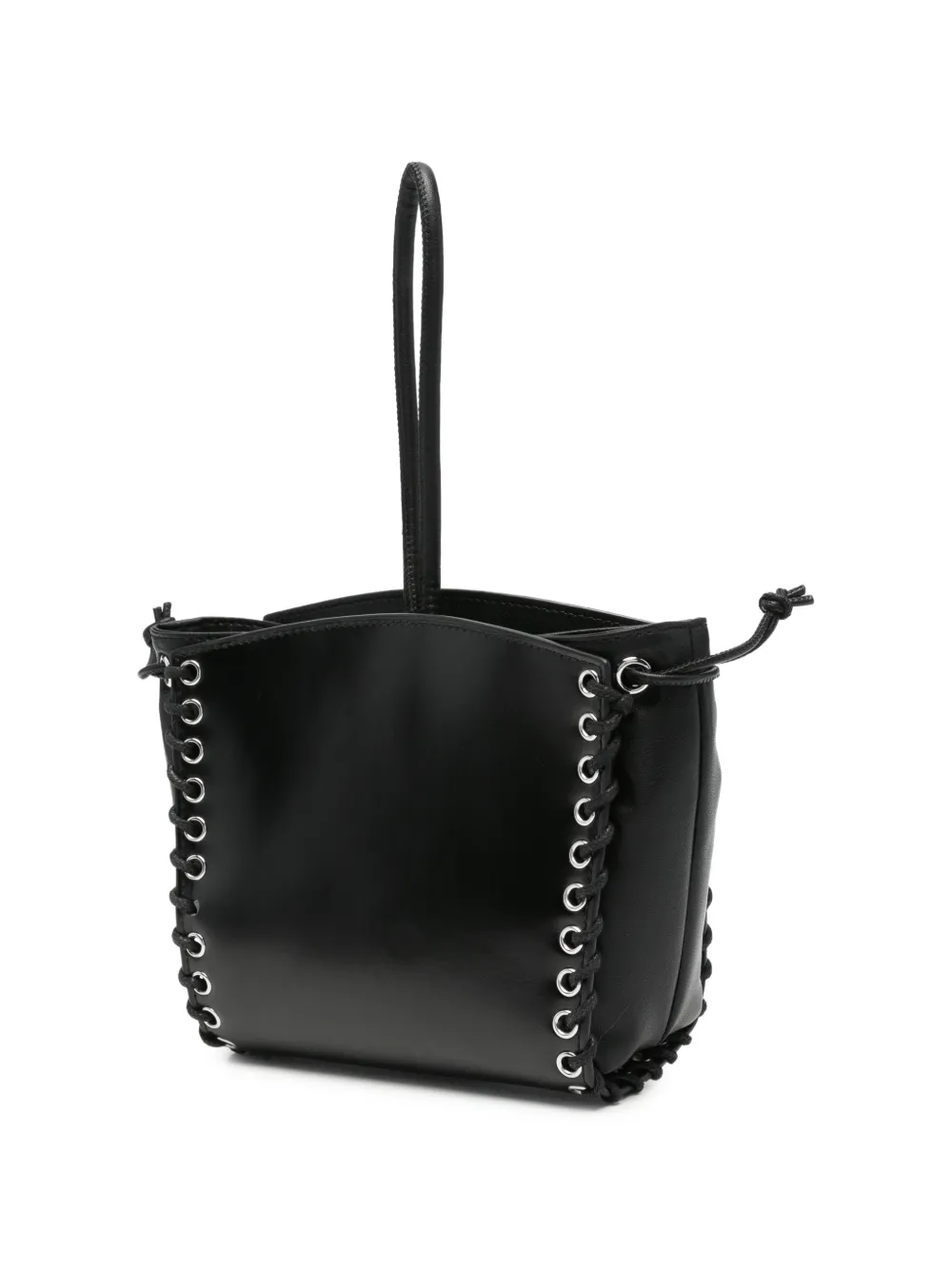 Patrizia Pepe Leren clutch met veters Zwart