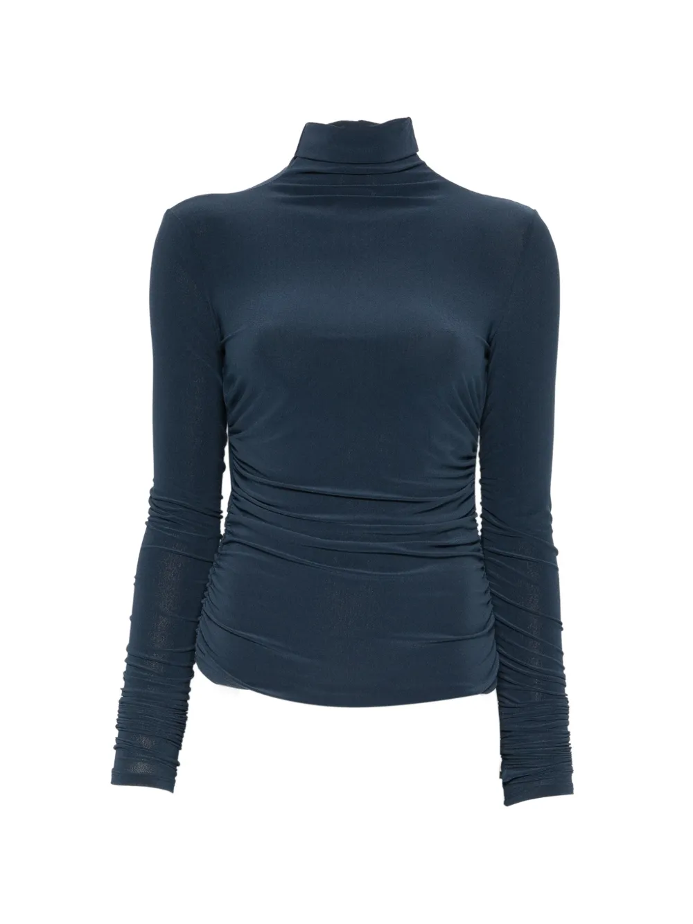 Patrizia Pepe draped roll-neck top - Blu