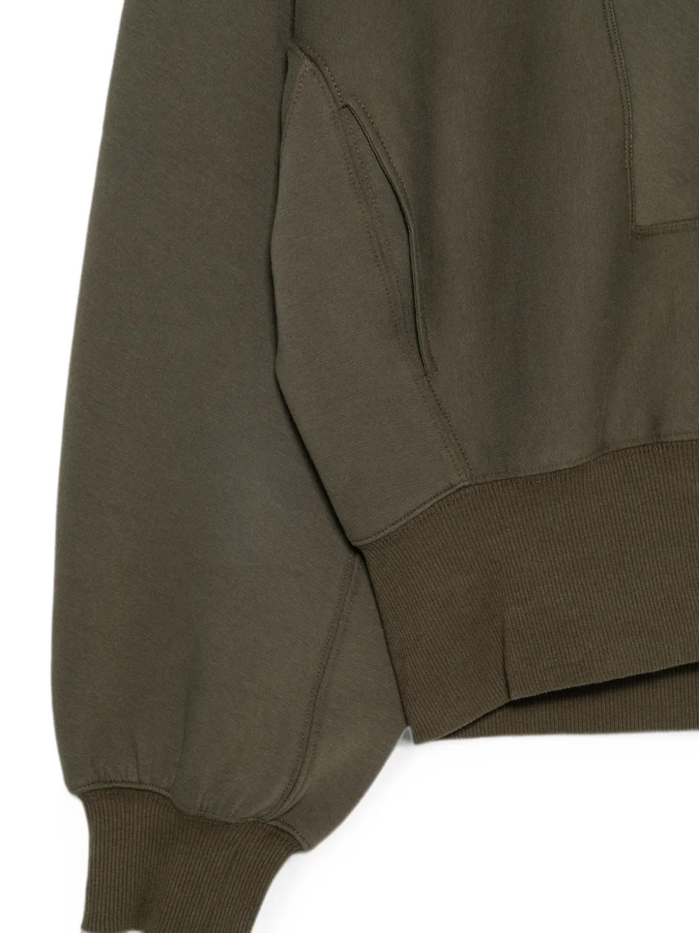 Patrizia Pepe Sweater met korte rits Groen