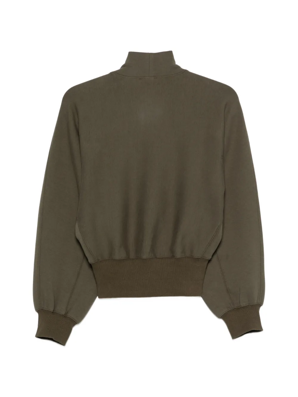 Patrizia Pepe Sweater met korte rits Groen
