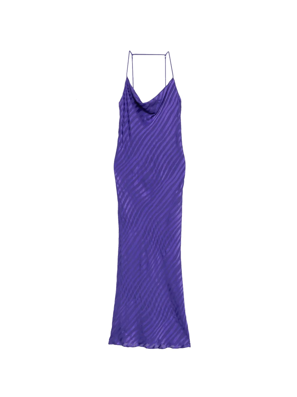 Patrizia Pepe Kleid mit Dévoréstreifen - Violett