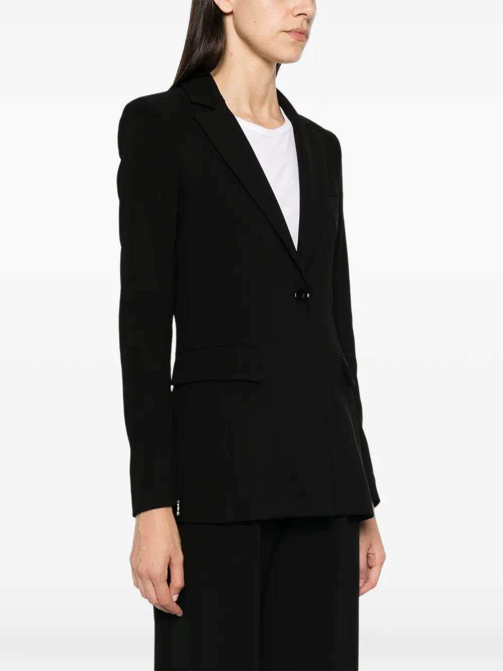 Patrizia Pepe slim-fit stretch blazer Zwart