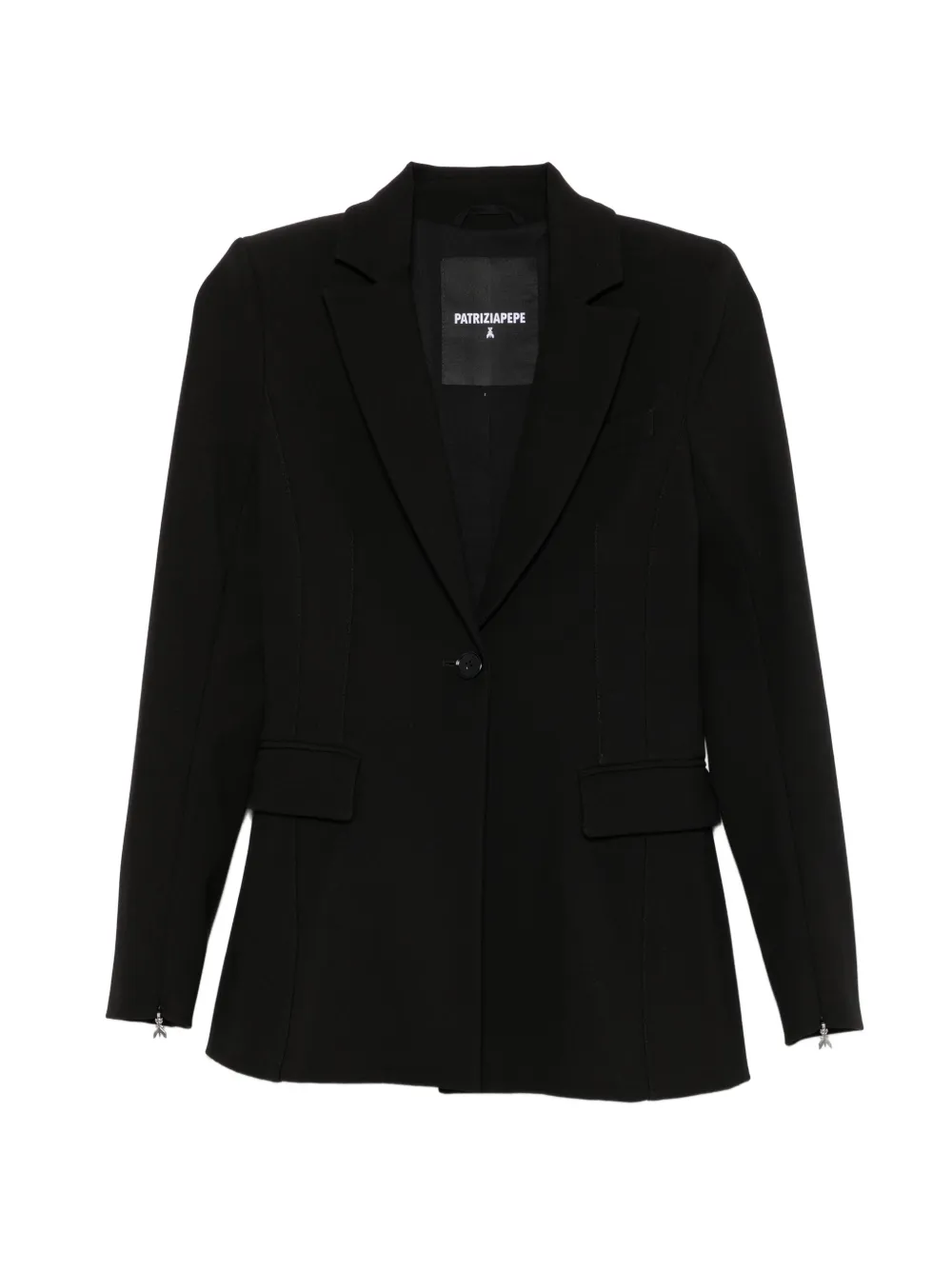 Patrizia Pepe slim-fit stretch blazer - Black