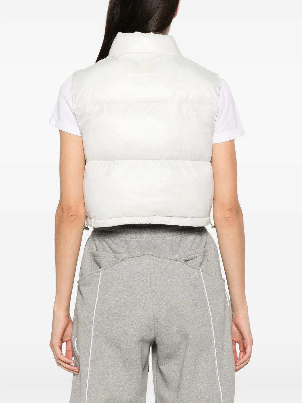 Patrizia Pepe reversible padded vest Grijs