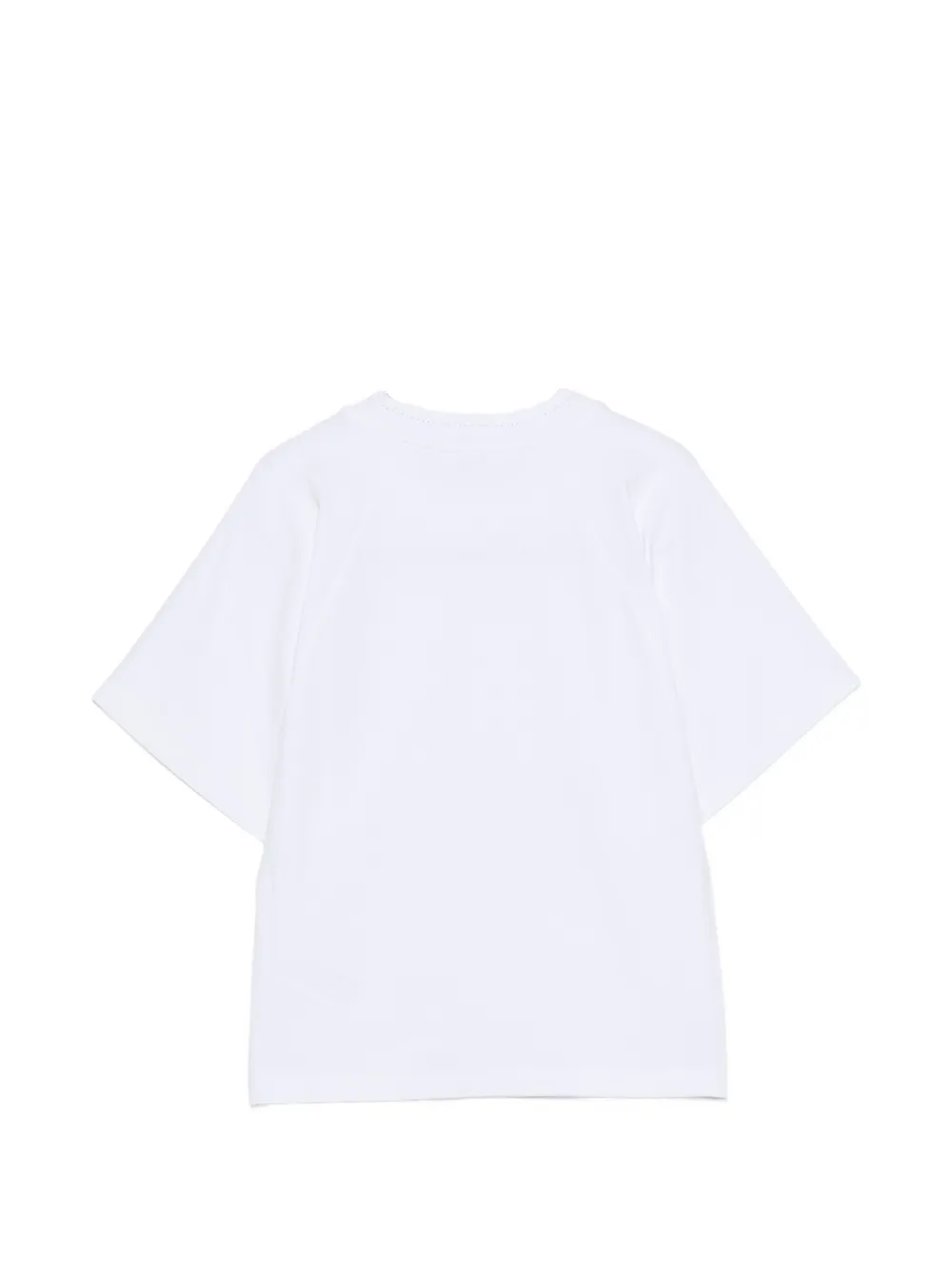 Patrizia Pepe T-shirt met geborduurd logo Wit