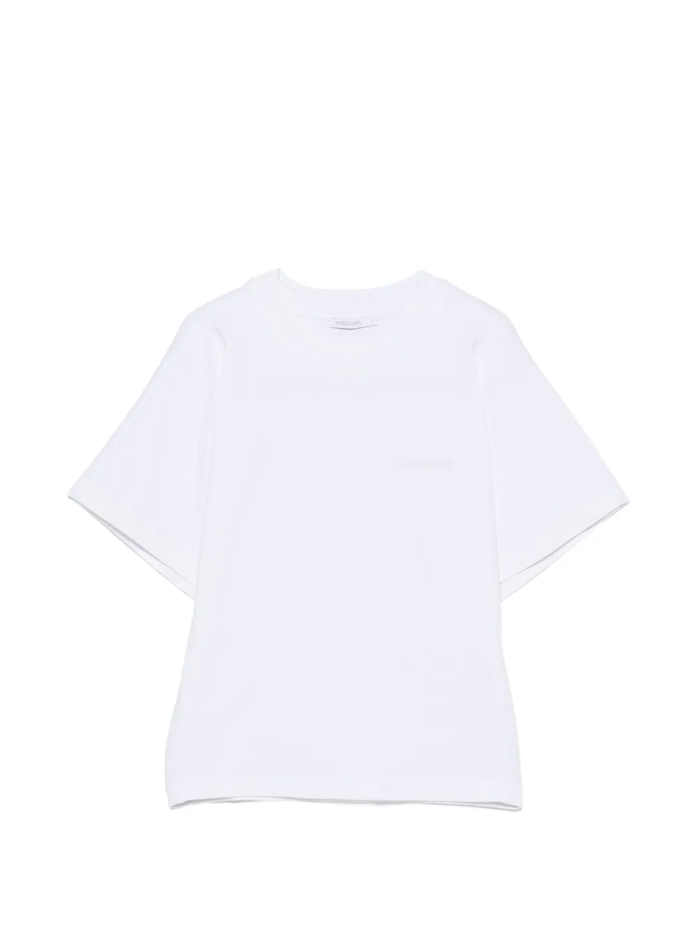 Patrizia Pepe T-shirt met geborduurd logo Wit