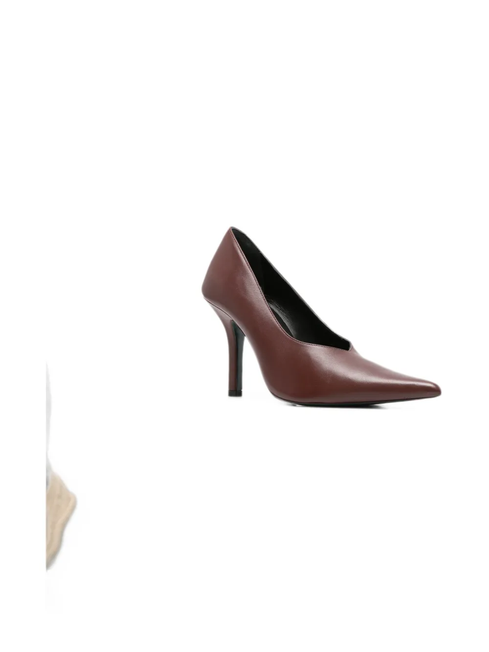 Patrizia Pepe pointed-toe leather pumps Bruin