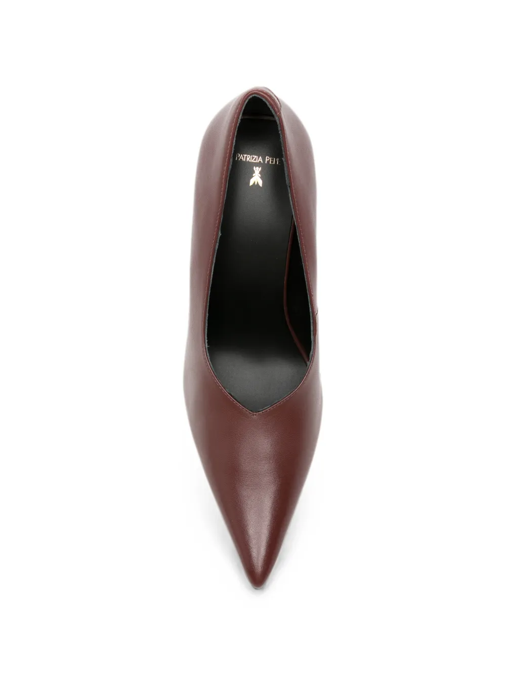 Patrizia Pepe pointed-toe leather pumps Bruin