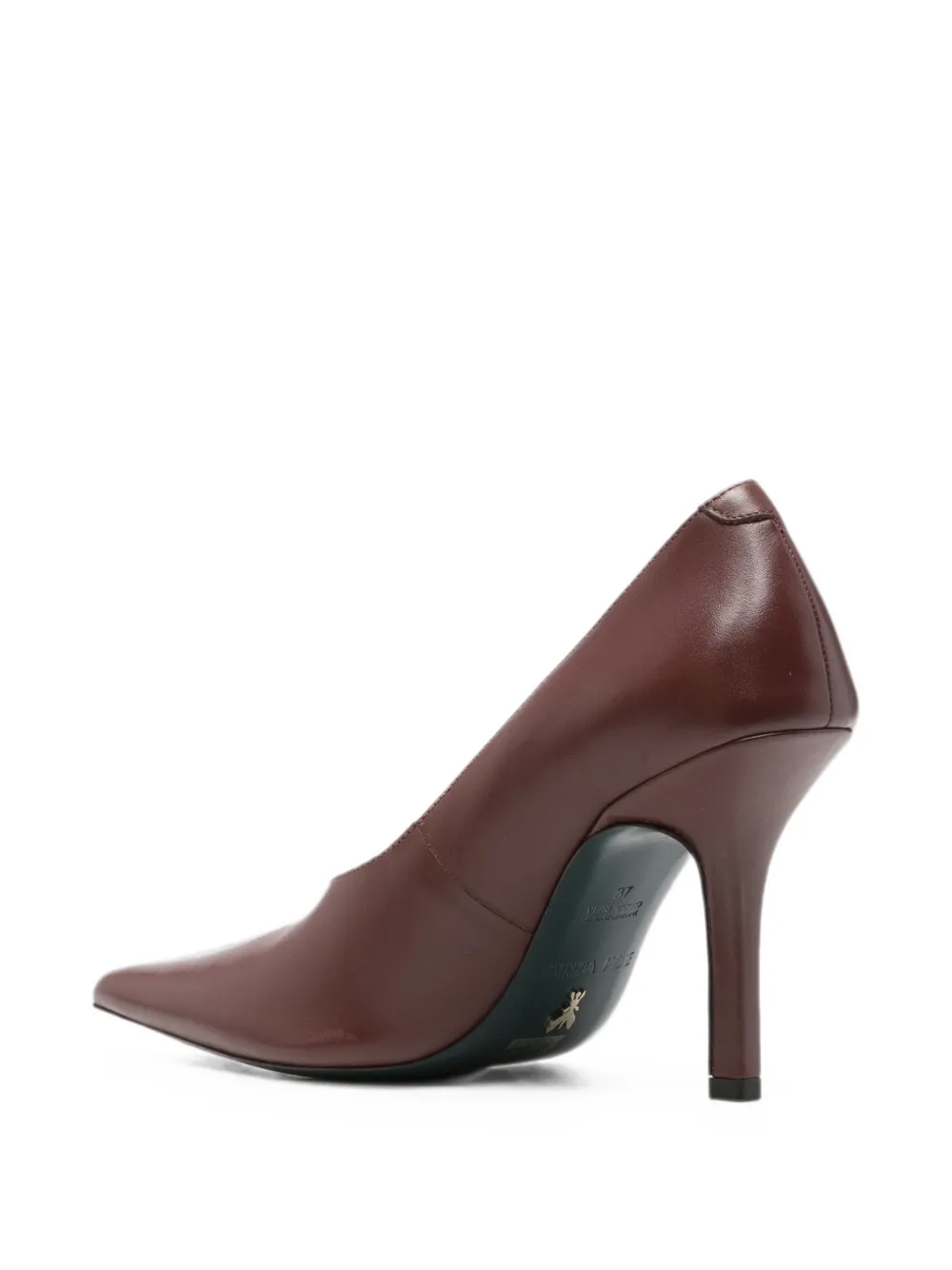 Patrizia Pepe pointed-toe leather pumps Bruin