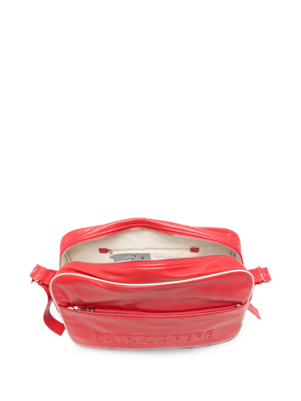 Patrizia Pepe Crossbodytas met logo-reliëf Rood