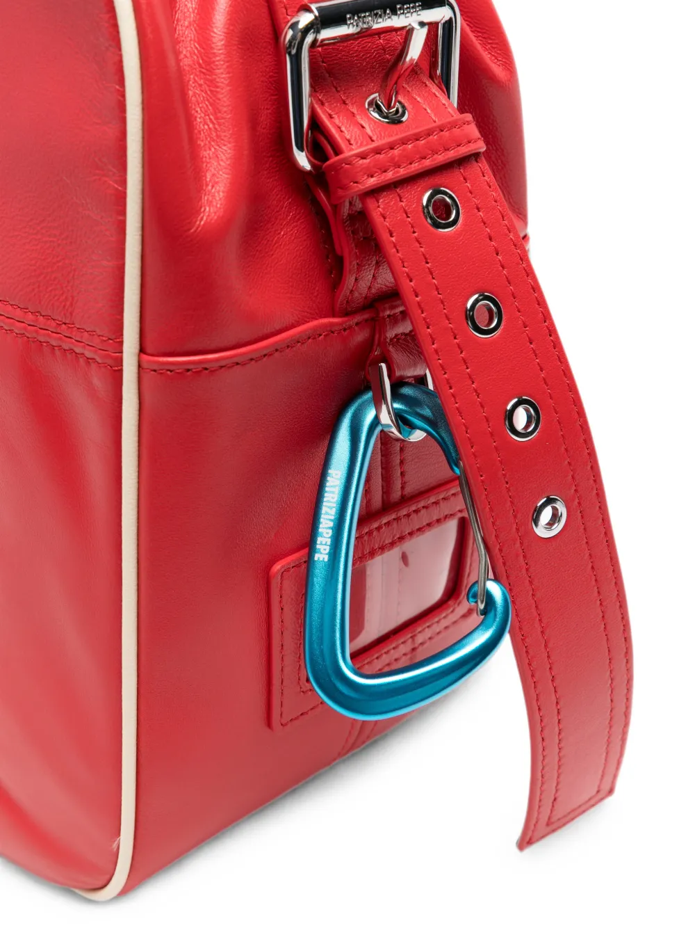 Patrizia Pepe Crossbodytas met logo-reliëf Rood
