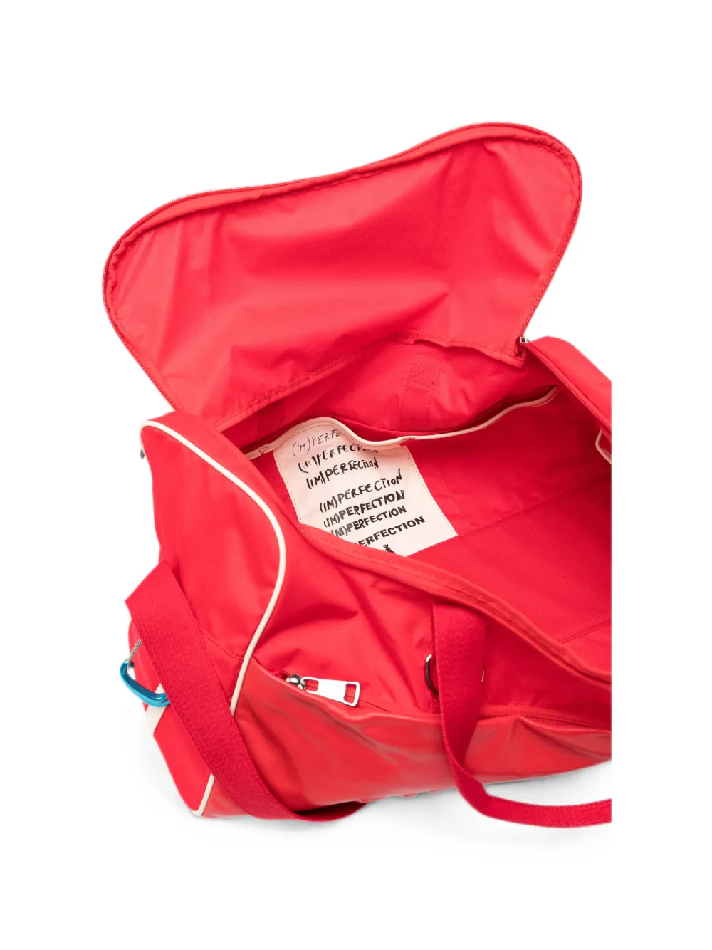 Patrizia Pepe Weekendtas met logo-reliëf Rood