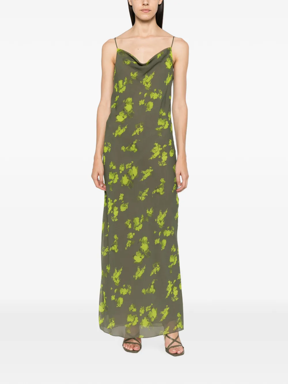 Patrizia Pepe Jurk met bloemenprint Groen