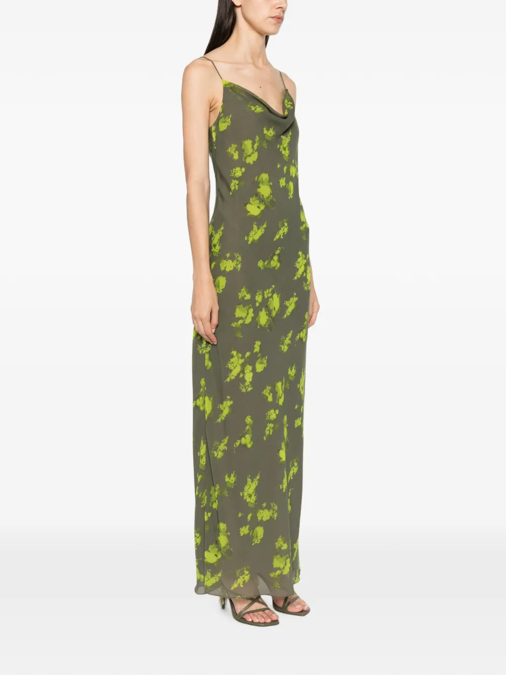 Patrizia Pepe Jurk met bloemenprint Groen