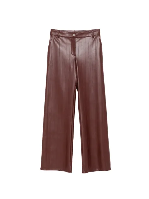 Patrizia Pepe pinstripe-stitched wide-leg trousers