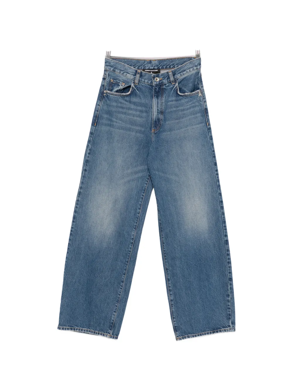 Patrizia Pepe Low-waisted Straight-leg Jeans In Blue