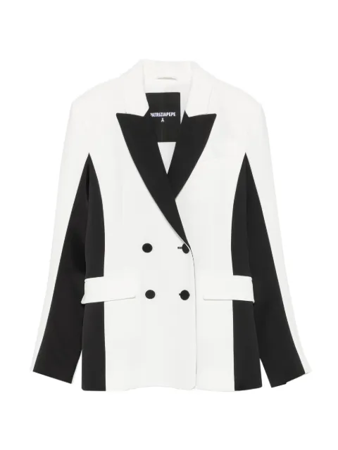 Patrizia Pepe blazer con diseño color block y doble botonadura