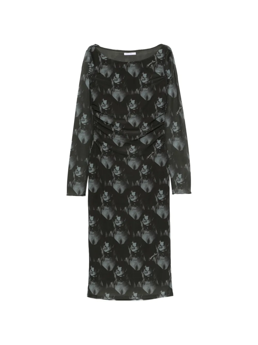 Patrizia Pepe Maxikleid mit grafischem Print - Grün