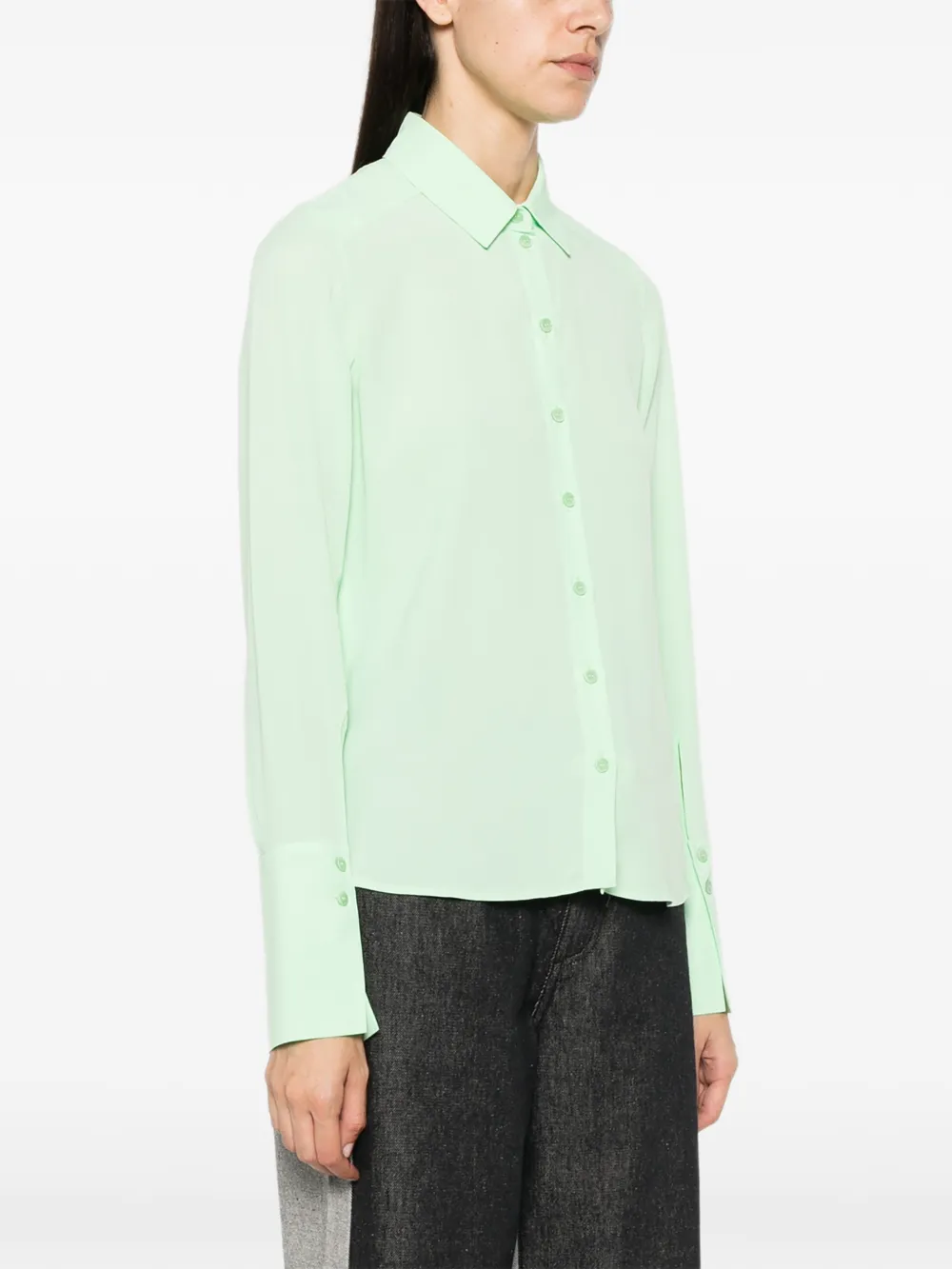 Patrizia Pepe Crêpe blouse Groen
